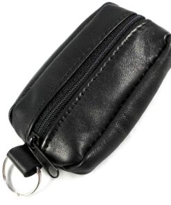 Charmoni Portefeuille Homme Noir Charmoni - Porte-Monnaie Multi-Poches - Cuir Véritable - Double Zip - pour Homme (1, No