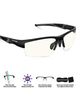 Spirit Of Gamer Lunettes Gaming Pro Retina Haute Protection Ecrans PC Consoles TV Anti-Fatigue Filtrage Lumière Bleue Tr