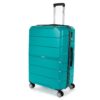 JASLEN Valise Grande Taille Rigide 4 Roulettes - Valise Soute Avion Légère et Résistante - Vert