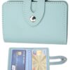 TPZORJX Porte-Document Femme, Pochoir Voiture en Cuir (24 Places pour Cartes)
