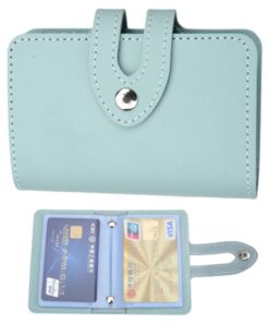 TPZORJX Porte-Document Femme, Pochoir Voiture en Cuir (24 Places pour Cartes)