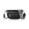 Sac a Main Femmes Bandoulières, Noir, Idéal pour Les Loisirs, Le Travail et Les Voyages, Petit Sac Design Léger avec Bre