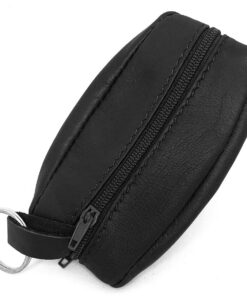 Charmoni Portefeuille Homme Noir - Cuir Véritable - Haute Qualité - pour Poches Pantalon ou Veste - Trendy et Durabilite