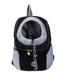 Sac à Dos Pliable pour Chien de Voyage Noir pour Chats