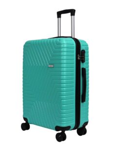 STRAVIA - Valise cabine ABS légère et résistante - Bagage à main avion - Turquoise 55 cm