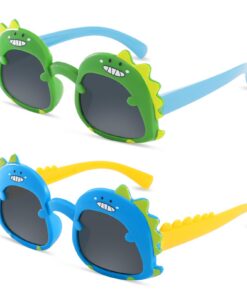Hifot Lunettes de Soleil Enfant Dinosaure 3 à 6 Ans, Protection UV400 Sport Plage_extérieur Anniversaires