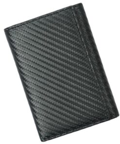 DEARMAMY Portefeuille en Fibre De Carbone Élégant pour Homme - Porte-Monnaie Poche pour Papa