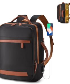 SPAHER Sac à Dos Voyage Cabine Air France Wizzair 40x30x20 avec Charge USB et Compartiments Humide