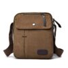 MosaiRudo Petit sac à bandoulière décontracté en toile pour homme et femme, sac multiple poches, sac de poitrine facile
