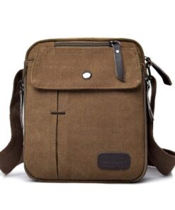 MosaiRudo Petit sac à bandoulière décontracté en toile pour homme et femme, sac multiple poches, sac de poitrine facile