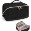 Sac de toilette Wandering Nature Femme Grande - Imperméable avec Compartiments et Anse - Idéal pour Voyage et Cadeau