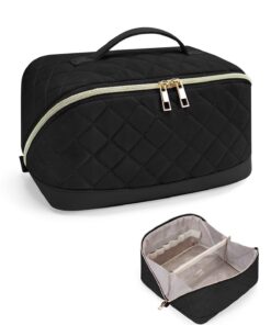 Sac de toilette Wandering Nature Femme Grande - Imperméable avec Compartiments et Anse - Idéal pour Voyage et Cadeau