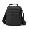 Sac bandoulière ANPTER Homme Noir Mode Crossbody Bag Voyage Cartable