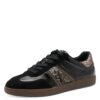 Tamaris Damen 1-23624-43 BasketFemme Modeuse pour Femmes À Plateforme Élégante et Confortable en Cuir Noir Taille EU36-4