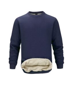 Pull homme polaire hiver chaud et confortable col rond