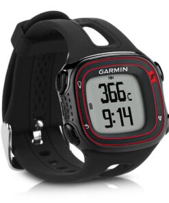 Bracelet kwmobile compatible Garmin Forerunner 10/15 (L Size), noir - TPU - Remplacement pour entraînement fitness