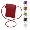 Pochette Téléphone Portable en Cuir PU Femme, Sac Bandoulière Réglable pour Femmes, Petite Sacoche Multifonctionnelle et