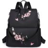 Sac d'Eshow Antivol Femme Élégant et Léger pour Voyage et Travail Noir