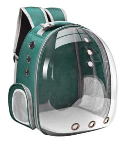 Sac À Dos Transporteur Prime Chat Vert, Grand Effacer Pet Bulle Sac de Transport Portable, En Plein Air Étanche
