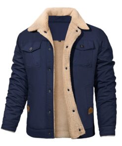 Vancavoo Veste Cargo en Polaire Chaud pour Homme Aviateur avec Poches GRS Global Recycled Standard Vancavoo Veste Cargo