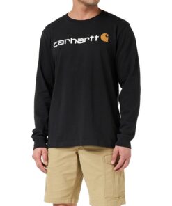 Carhartt T-Shirt À Manches Longues Épais Avec Logo Imprimé Pour Homme En Solde