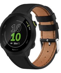 bracelet Garmin vérité cuir 20mm pour Forerunner 55/645/245/Vivoactive 3 Music/Venu/Vivomove 3/Wearable Tech Trend
