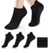 Chaussettes de yoga et de pilates antidérapantes pour femmes - Pour danse et gym - Taille S-M