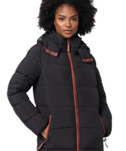 Veste matelassée d'hiver chaud Navahoo B973 femme capuche
