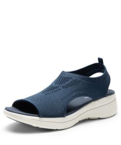 DREAM PAIRS Sandales de Sport Respirantes et Confortables pour Femmes à Bout Ouvert Antidérapantes DWUMST2508 Sandales d