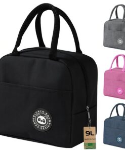 Sac Isotherme Repas Populaire, Grande Capacité 9L, Sac Lunch Étanche pour Femmes et Hommes, Idéal pour École et Bureau (