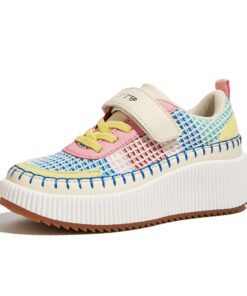 Baskets de course à pied brillantes LUCKY STEP pour enfants - Tressées - Chaussures de princesse - Marche confortable po