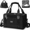 CS COSDDI Cabine Ryanair Noir, extensible pour Easyjet, sac de voyage avec manchon de chariot, sac de week-end pour homm