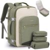 LOVEVOOK Bagage à main Sac à dos pour femme | Etanche, Grand 40L, Compartiment pour ordi portable 17" | Voyage, Travail,