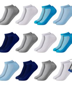 POPYS 12 Paires de Chaussettes Enfant Unisex - Ado et Enfant | Pour Garçons et Petit Garçon | Chaussettes Légères et con