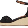 Tommy Hilfiger Femme Flag Criss-CROS Mid Wedge Espad Fw0fw08481 Espadrilles compensées pour femme en été à l'intérieur e