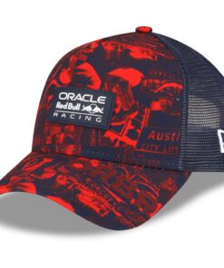 New Era A-Frame Snapback Trucker Cap Austin Red Bull Racing Hommes Sports Collection Classic Design Large