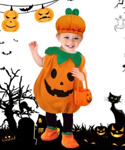 Costume de citrouille enfant pour Halloween Cosplay Party Vêtements Costume de citrouille garçon et fille Pour Enfants