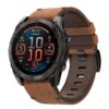 Bracelet en cuir pour Garmin Fenix 7X - Quick Fit 26mm | Compatible Fenix 8 51mm, Fenix 6X, Fenix 6X Pro, Fenix 5X, Feni