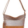 CRAZYCHIC Sac Bandoulière Paillette Femme Brillant Multicolore - Grande Pochette Messenger Cuir Pu Besace Fourre-Tout Ca