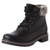Tamaris Bottes Femme à Lacets Amovibles, Semelle Intérieure Étanche et Remplaçable, Bottes DUOtex pour Dames