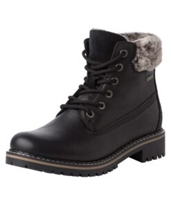 Tamaris Bottes Femme à Lacets Amovibles, Semelle Intérieure Étanche et Remplaçable, Bottes DUOtex pour Dames
