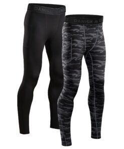 Compression Leggings Danishes pour Hommes - Séchage Rapide et Anti-frottements | Salle de Sport et Entraînement | Lot de