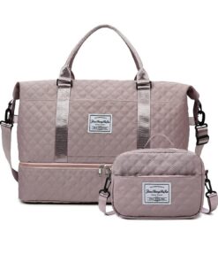 Sac de Voyage Balakaka Grande Capacité Violet Imperméable avec Compartiment de Chaussures