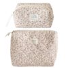 HTTDSLF Grande Trousse Maquillage Élégante Florale pour Femme Voyage