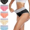 Culottes Coton WIRARAPA pour Femmes - Confort Slips Hautes Taille Lot de 5 - Mode de Vie Daily Comfort