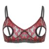 Soutien-gorge sexy YEAHDOR femme dentelle transparente redresse-sein lingerie vedette ouverte erotic underwears S-5XL