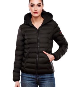 Veste matelassée Navahoo B859 mi-saison femme chaudes et confortables en hiver et en printemps, avec doublure en polyest