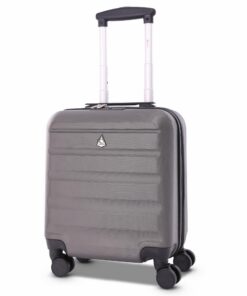 Koffer Aerolite 45x36x20cmABS Kohlegrau TSA-Geprüftes Schloss Handgepäck Kabinentrolley