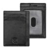 KORUMA Portefeuille Cuir Noir avec Protection RFID - Protège les Cartes de Crédit et Bloque les Signaux