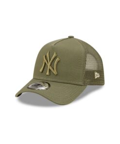 ÉTALEZ-VOUS LE VOLET DE VOTRE Style Avec L'/accessoires New Era New York Yankees MLB Tonal Mesh Olive 9Forty Kids A-Fram